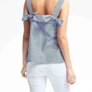 Banana Republic Striped Bow Back Tank